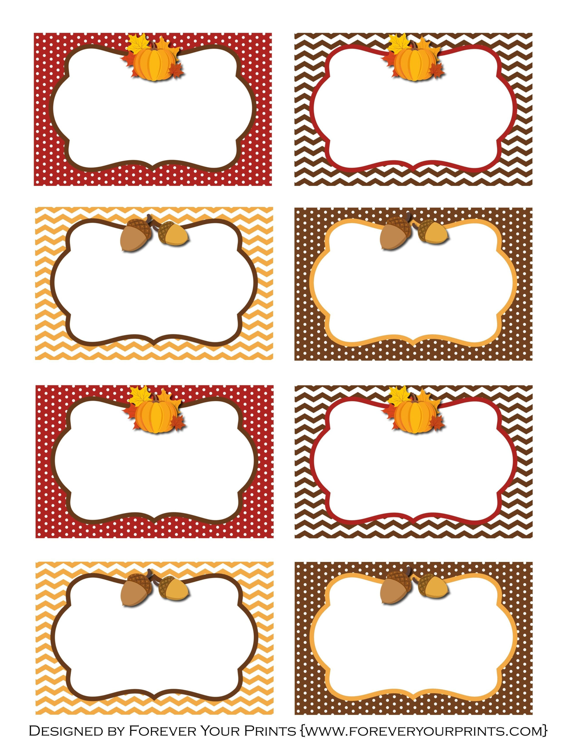 Discover 12 Fall Name Tags And Free Thanksgiving Ideas throughout Turkey Name Tags Printable