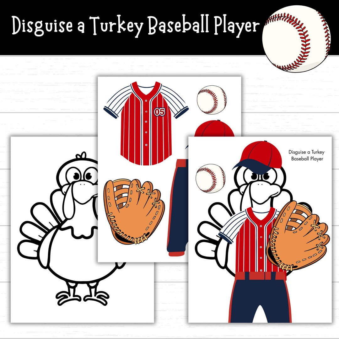 Disguise A Turkey Baseball Player, Printable Turkey Disguise with regard to Turkey in Disguise Baseball Player