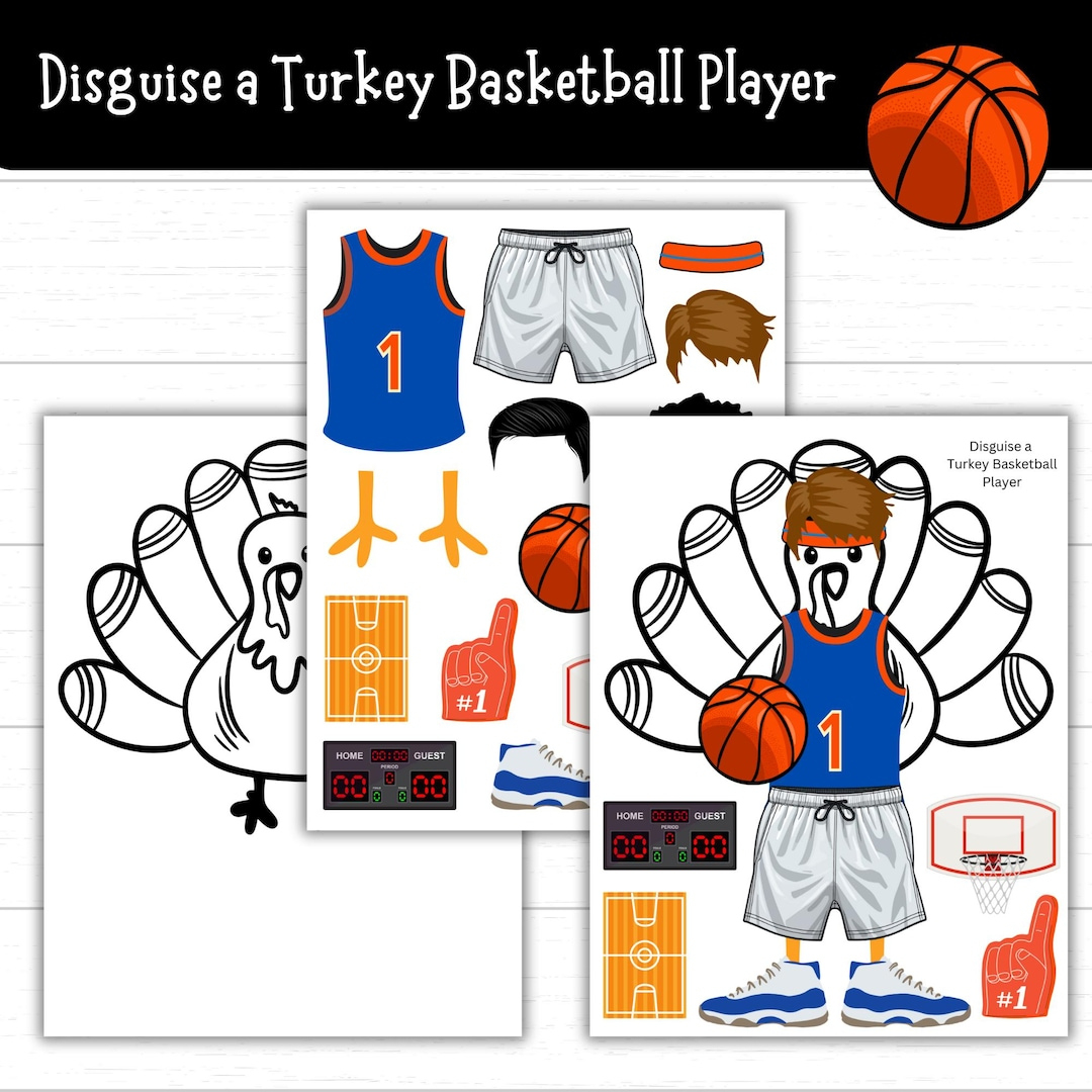 Disguise A Turkey Basketball Player, Basketball Player Turkey in Basketball Turkey In Disguise