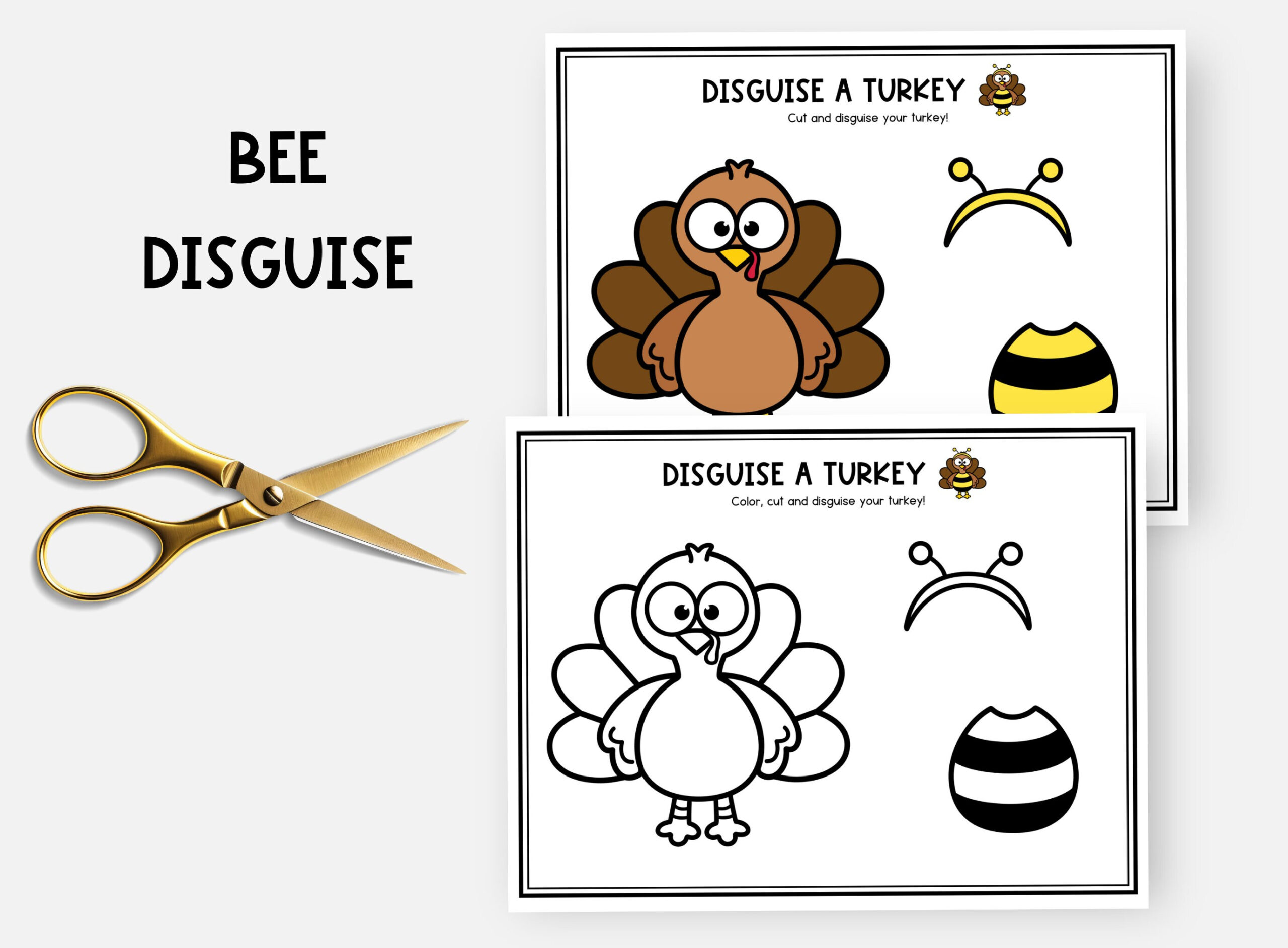 Disguise A Turkey, Bee Disguise, Turkey In Disguise Project with Turkey In Disguise Bee