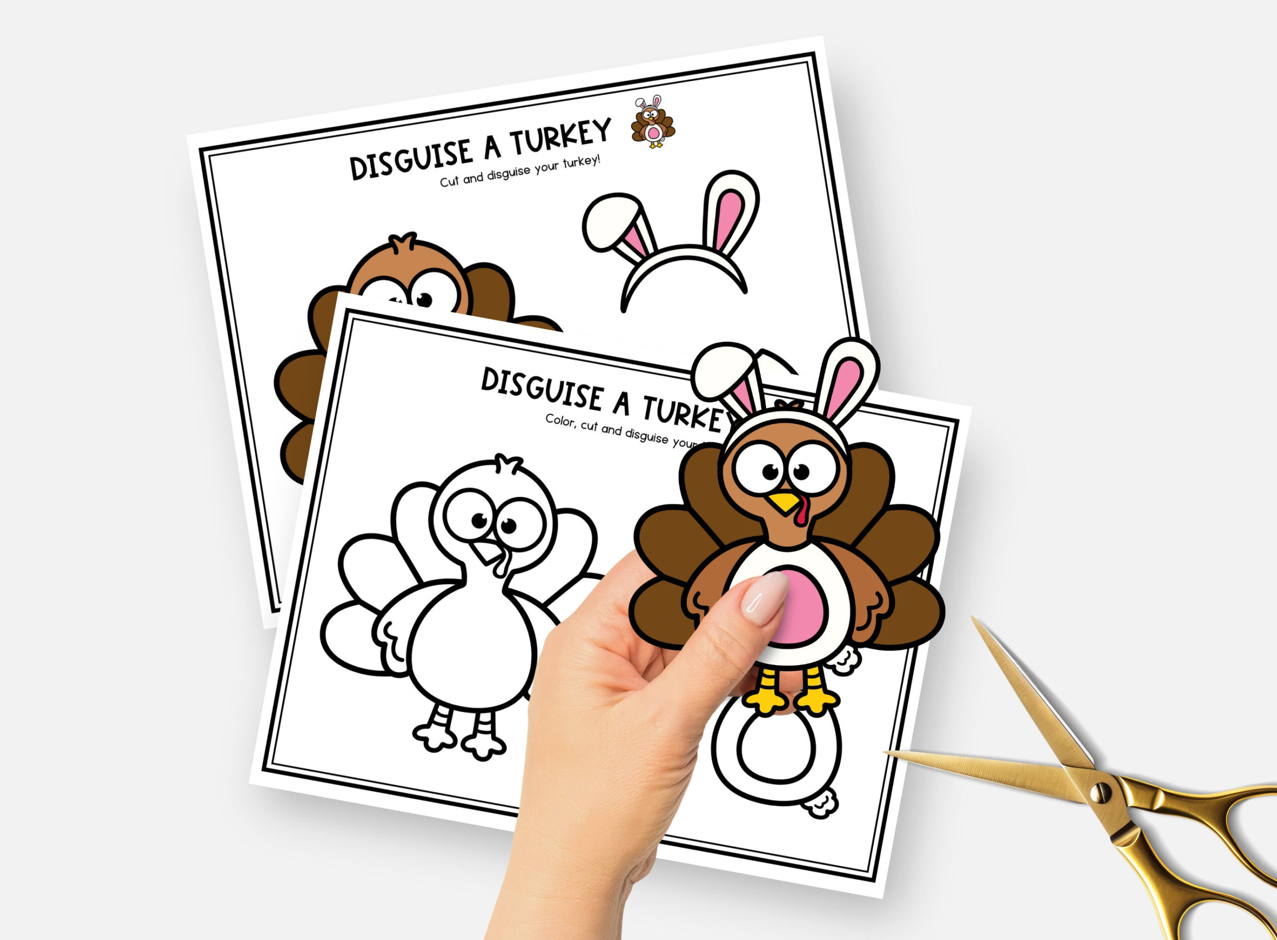 Disguise A Turkey, Bunny Disguise, Turkey In Disguise Project intended for Turkey Disguise Project Bunny