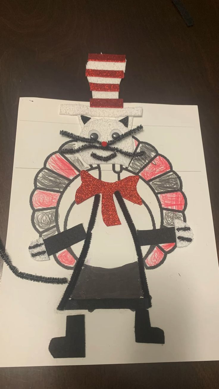 Disguise A Turkey Cat In The Hat with Turkey Disguise Cat In The Hat