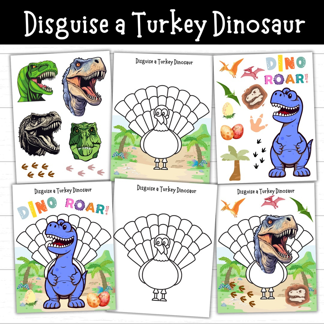 Disguise A Turkey Dinosaur, Dinosaur Turkey Disguise, Disguise A in Turkey Disguised As a Dinosaur