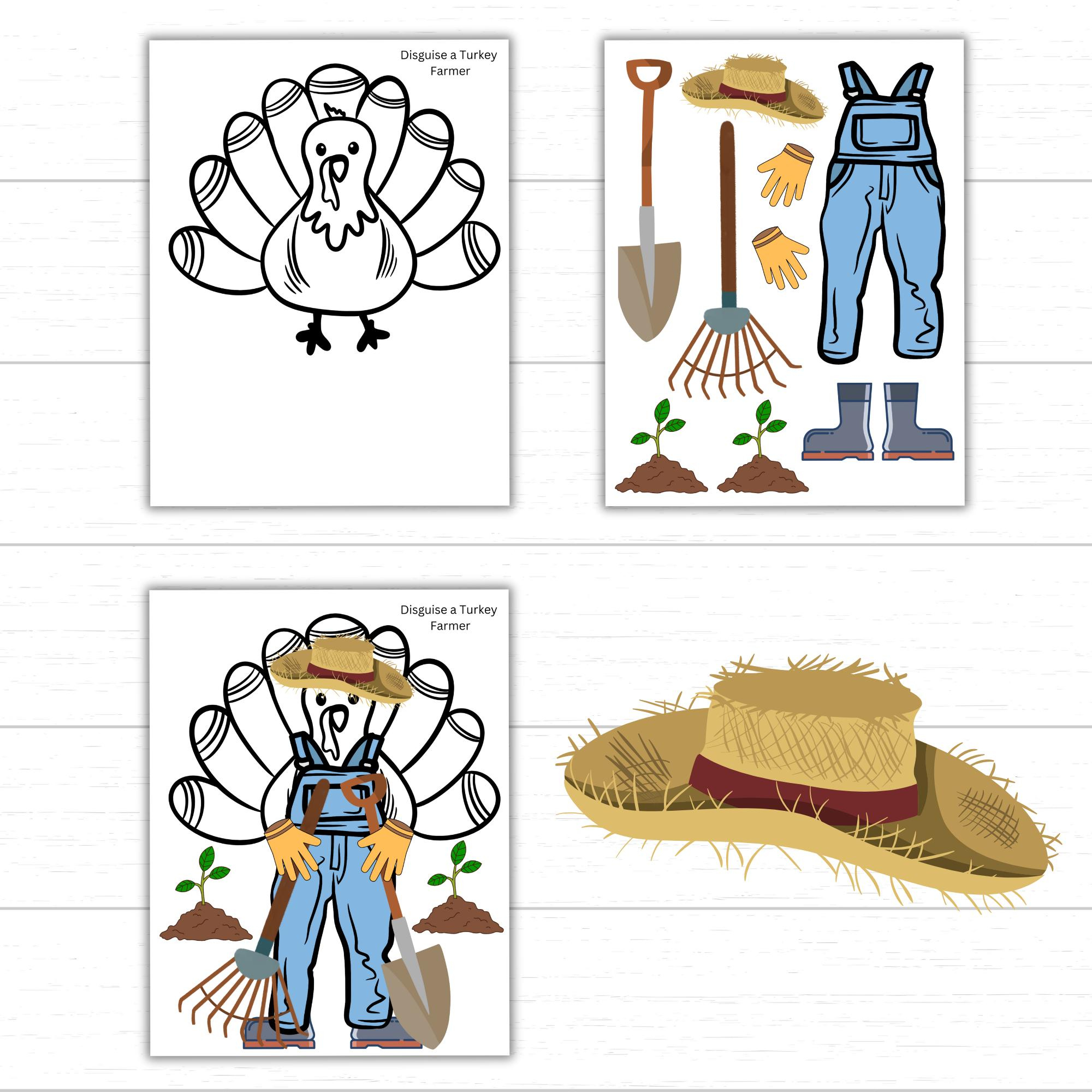 Disguise A Turkey Farmer, Farmer Turkey, Turkey In Disguise pertaining to Farmer Turkey In Disguise