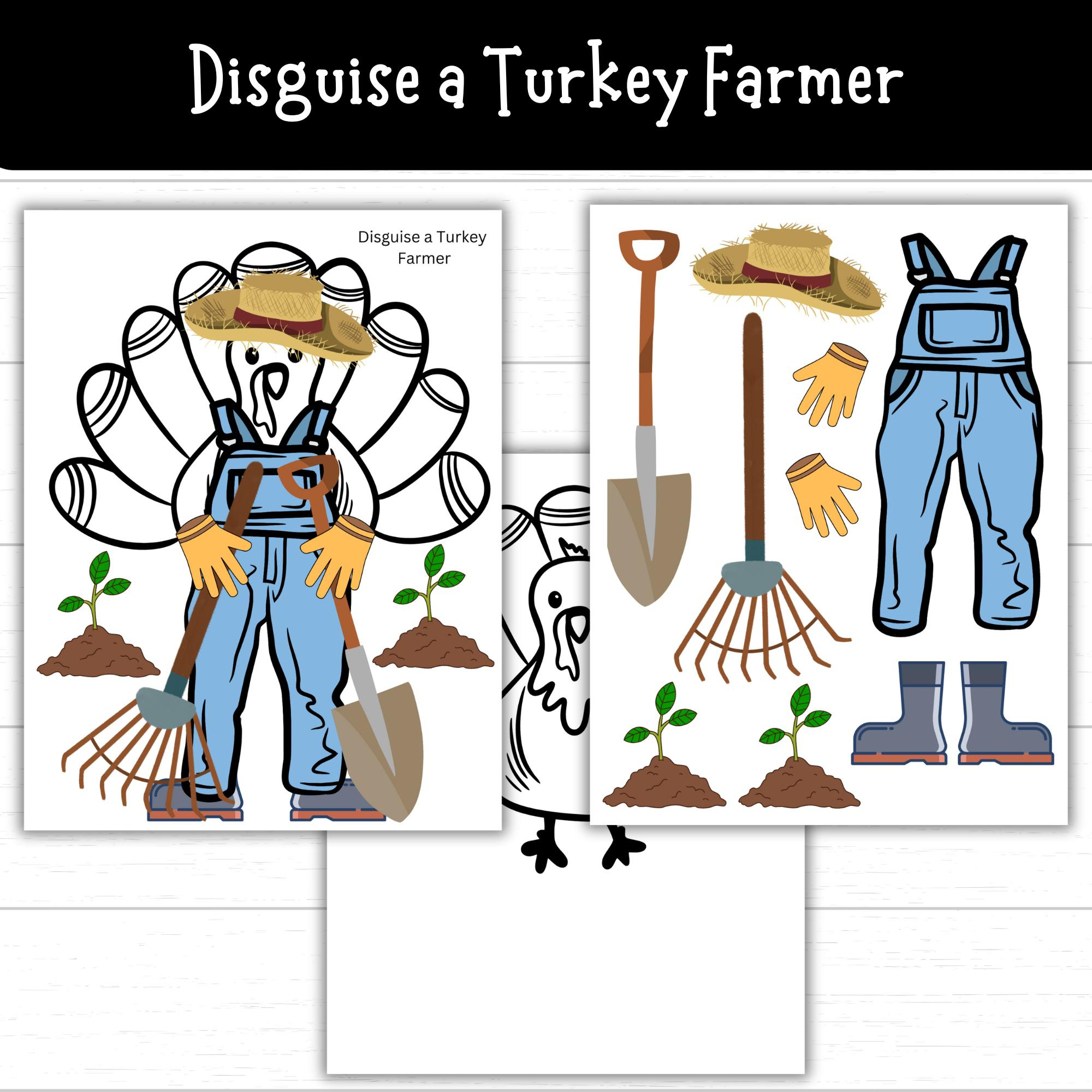 Disguise A Turkey Farmer, Farmer Turkey, Turkey In Disguise pertaining to Turkey In Disguise Farmer