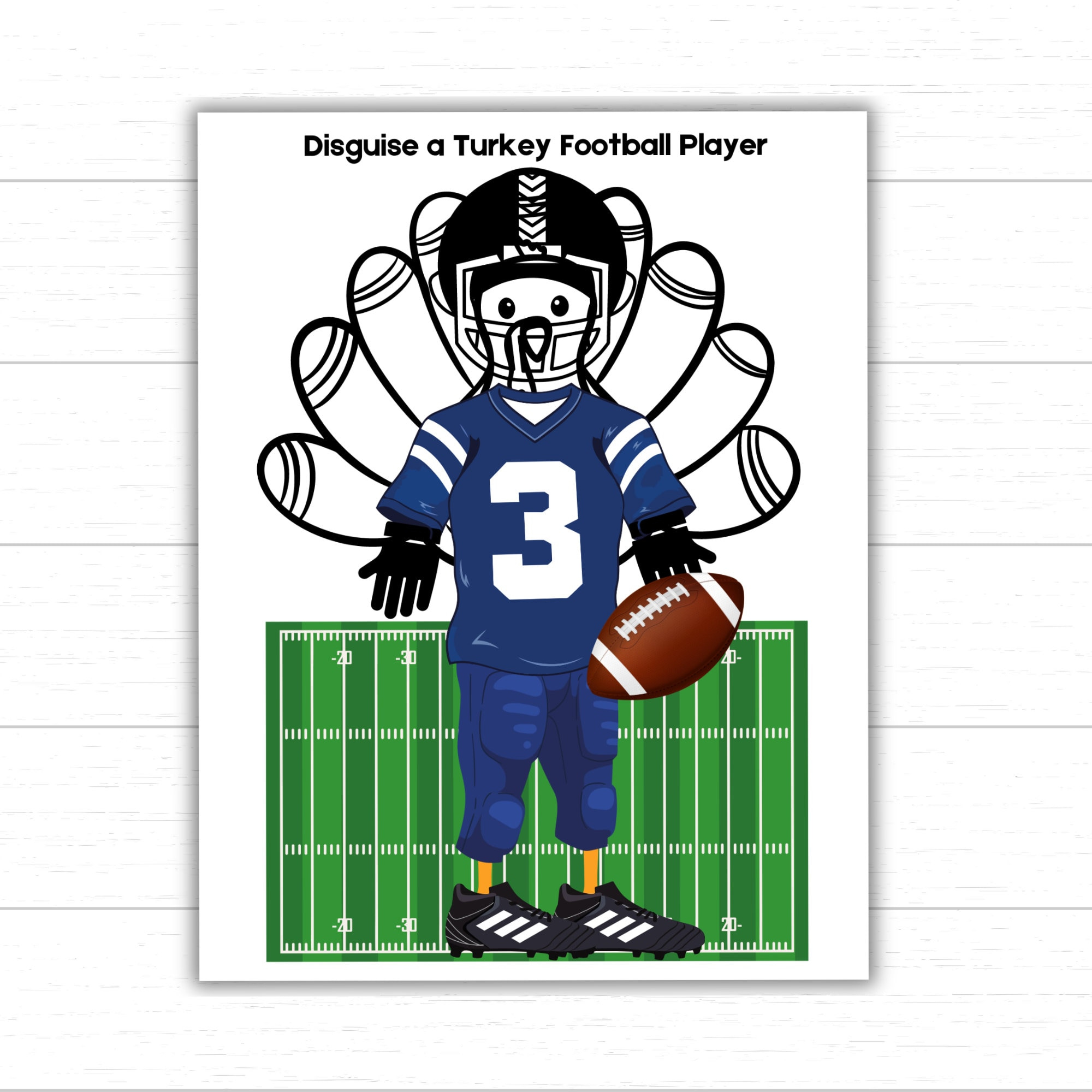 Disguise A Turkey Football Player, Turkey In Disguise Football in Turkey Disguised As Football Player