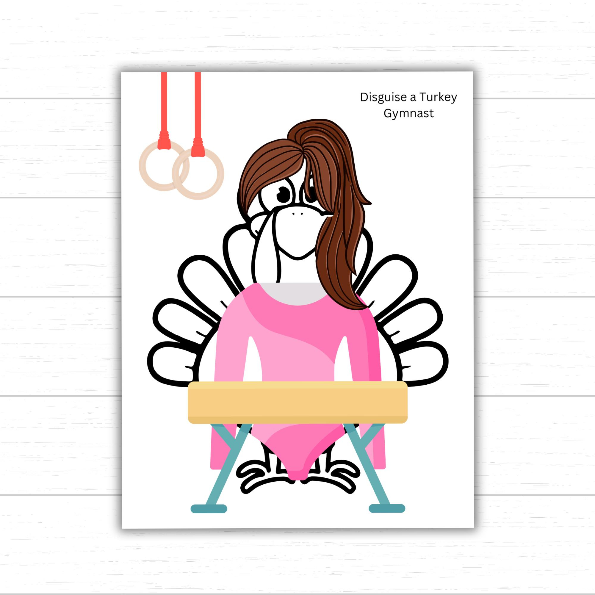 Disguise A Turkey Gymnast, Gymnast Turkey Disguise Printable intended for Turkey in Disguise Gymnast