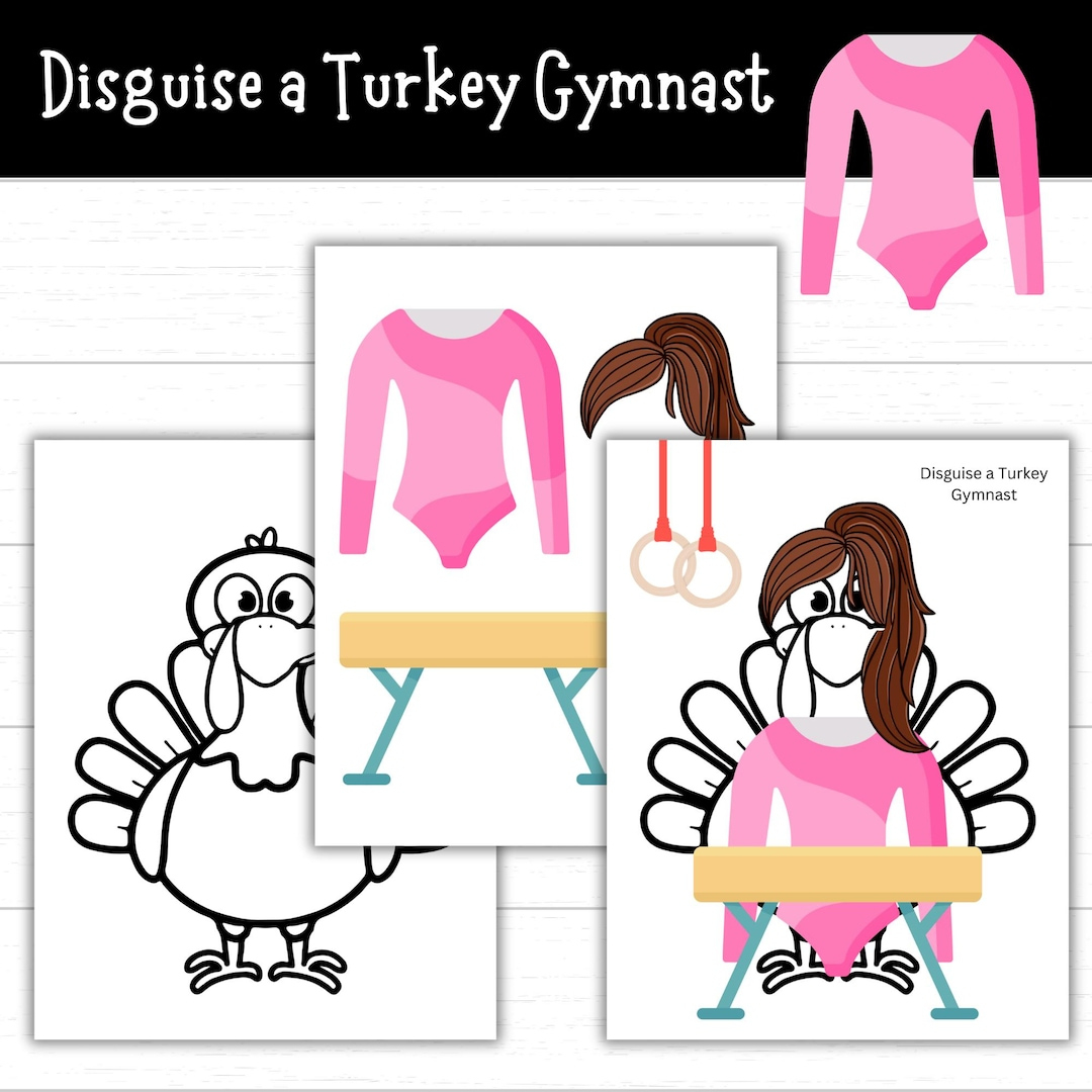 Disguise A Turkey Gymnast, Gymnast Turkey Disguise Printable pertaining to Turkey in Disguise Gymnast