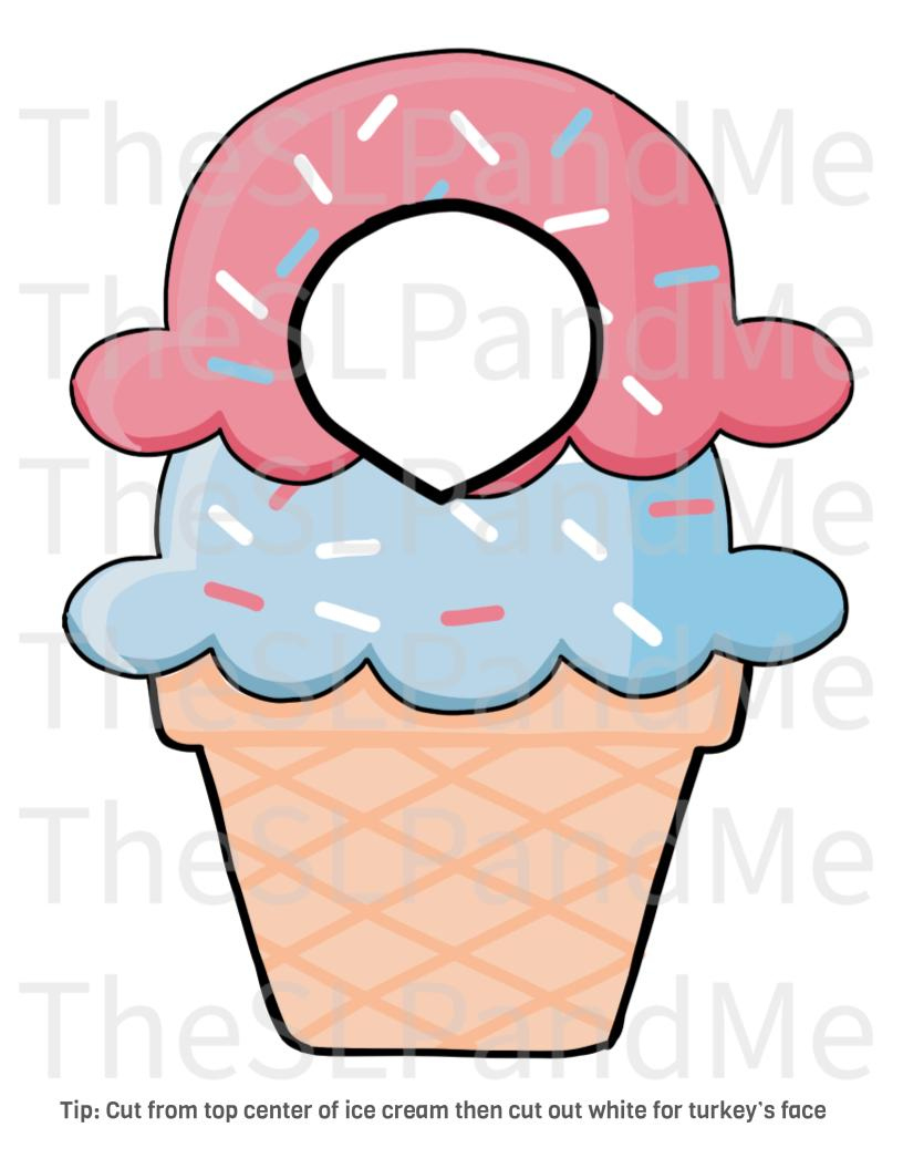 Disguise A Turkey- Ice Cream Disguise-Resizable! - Etsy pertaining to Turkey in Disguise Ice Cream
