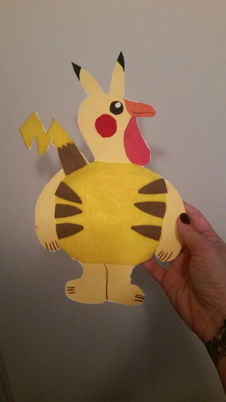 Disguise A Turkey - Pikachu with regard to Turkey Disguise Project Pikachu