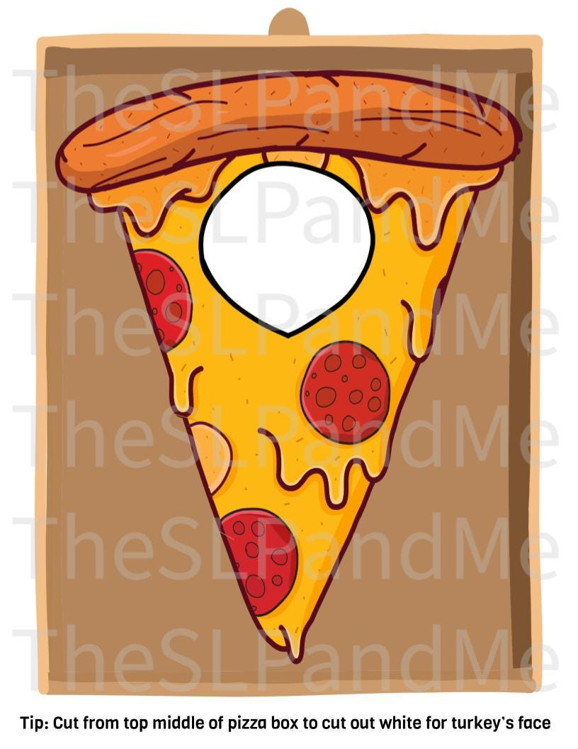 Disguise A Turkey- Pizza Disguise-Resizable! - Etsy inside Turkey In Disguise Pizza