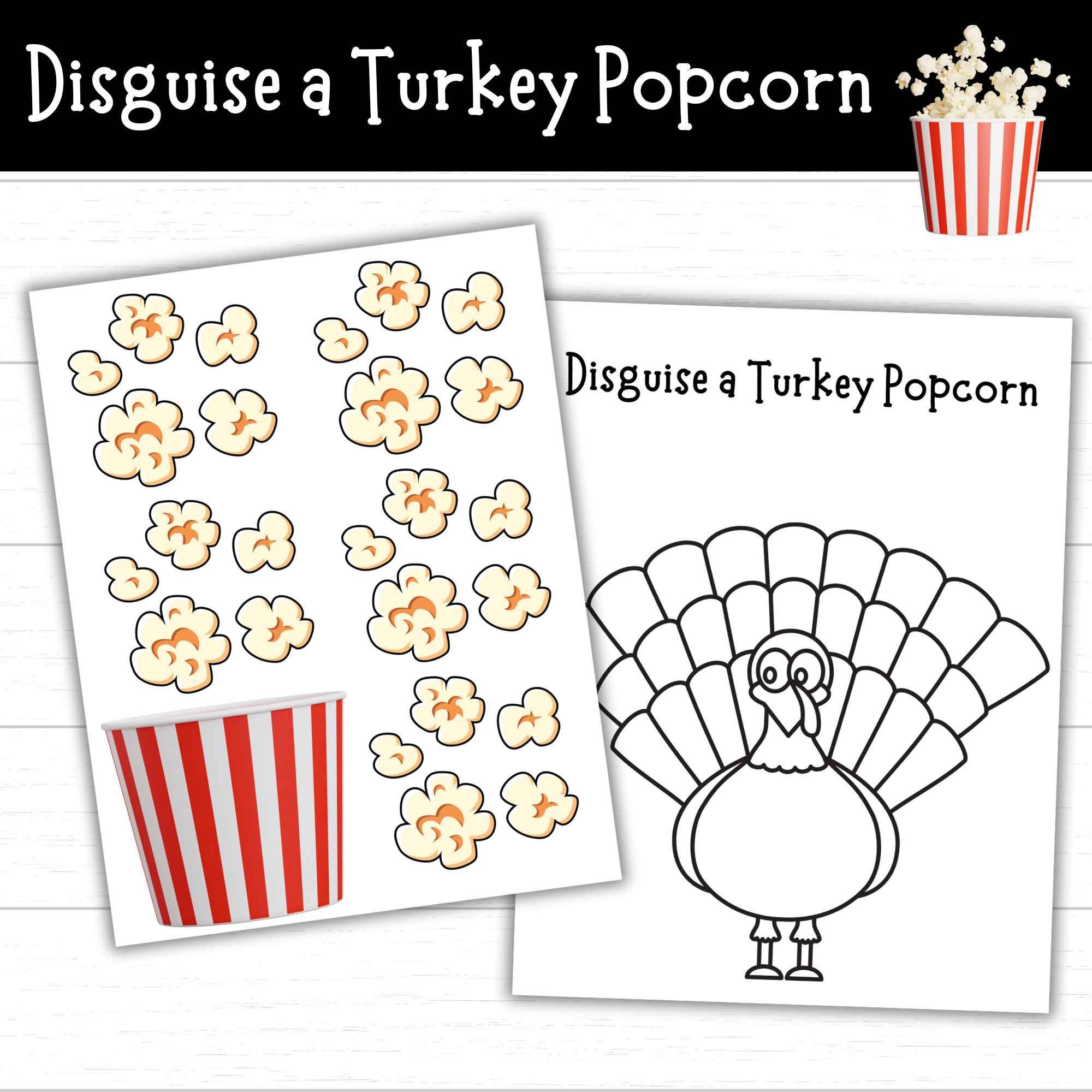 Disguise A Turkey Popcorn, Turkey In Disguise Popcorn, Popcorn intended for Popcorn Ideas Popcorn Turkey In Disguise