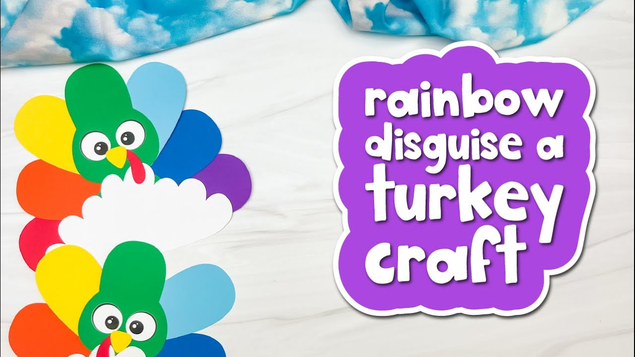 Disguise A Turkey Rainbow Craft For Kids inside Turkey in Disguise Rainbow
