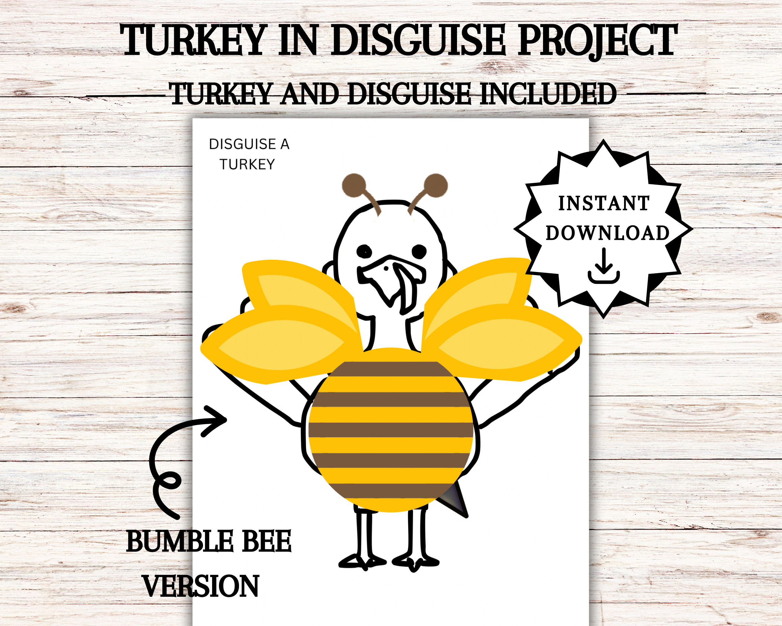 Disguise A Turkey, Turkey In Disguise Printable, Thanksgiving inside Turkey In Disguise Bumblebee