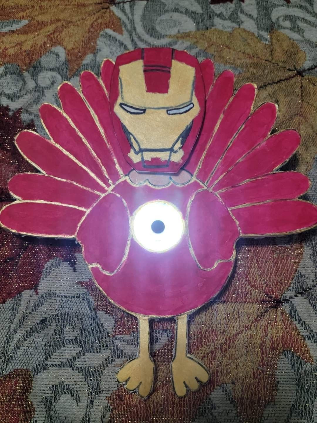 Disguise Our Turkey intended for Turkey Disguised As Iron Man
