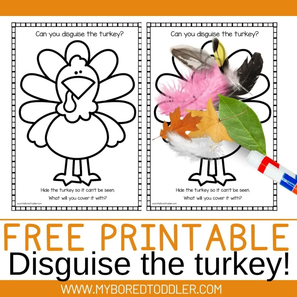Disguise The Turkey - Free Printable Thanksgiving Activity - My regarding Disguise a Turkey Printable Free Download