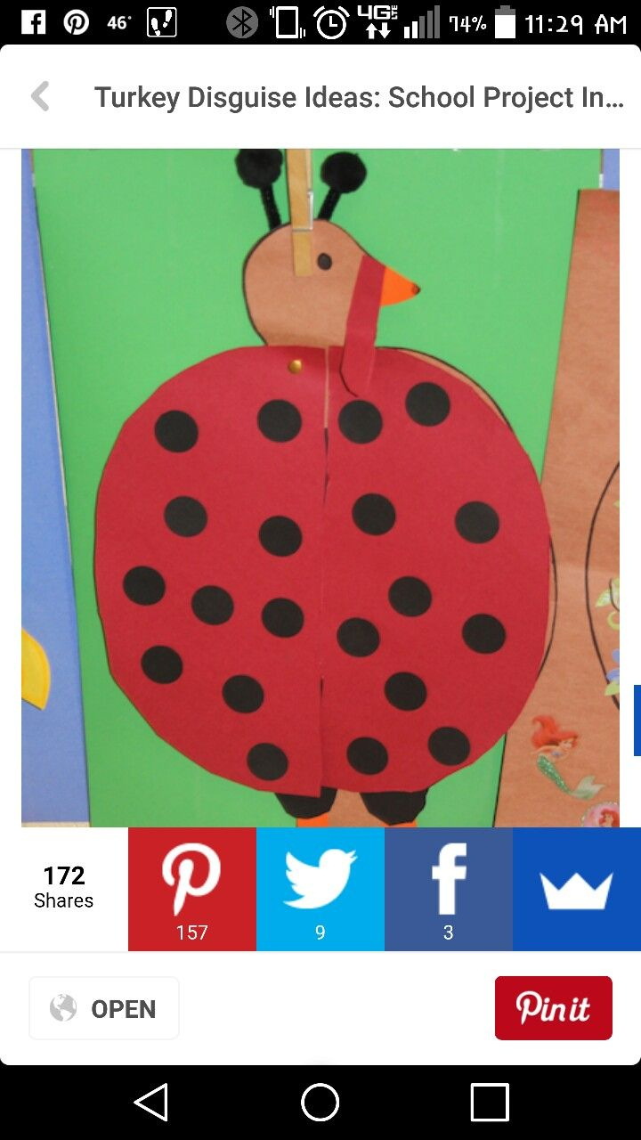Disguise Tom Turkey with Turkey in Disguise Ladybug