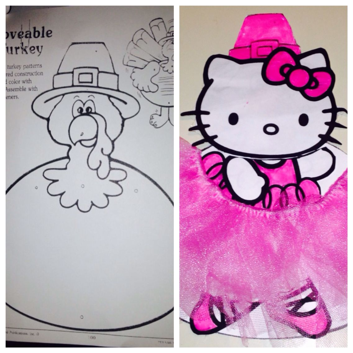 Disguised Tom The Turkey As A Hello Kitty Ballerina So He Won'T Be with regard to Turkey In Disguise Hello Kitty