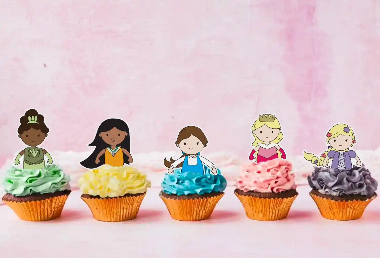 Disney Princess Cupcake Toppers - The Aloha Hut for Half Body Disney Princess Cupcake Toppers Free Printable