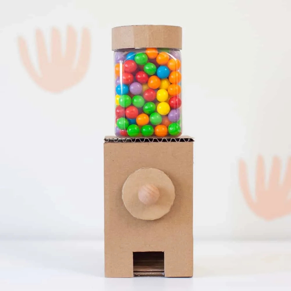 Diy Cardboard Gumball Machine - Hello, Wonderful in Free Printable Wooden Gumball Machine Plans
