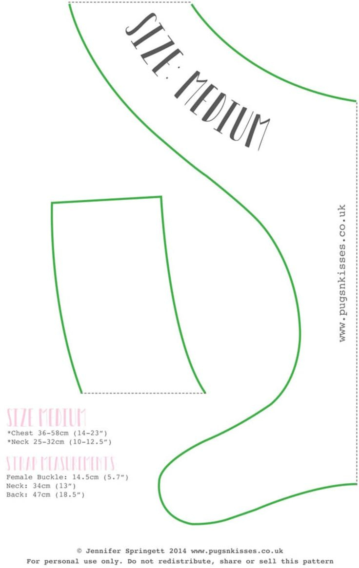 Diy Dog Harness Sewing Pattern And Full Instructions Pdf Download inside Downloadable Free Printable Dog Harness Pattern Free