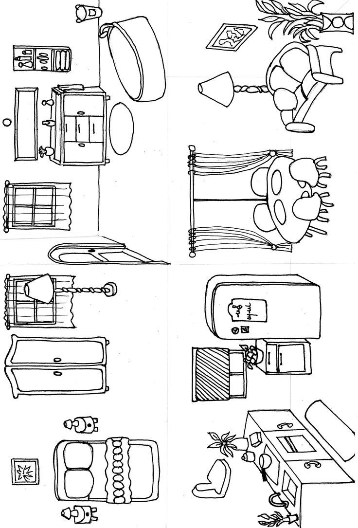 Diy Paper Dollhouse / How To Make A Dollhouse / Free Printables in Free Printable Dollhouse Furniture Templates