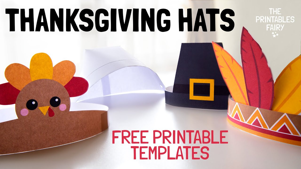 Diy Thanksgiving Hats For Kids - The Printables Fairy intended for Free Printable Thanksgiving Hat Template
