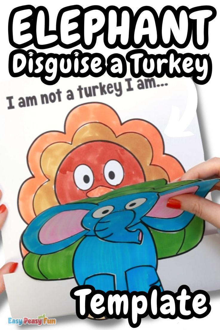 Diy Turkey In Disguise Elephant Paper Craft For Kids inside Turkey In Disguise Elephant