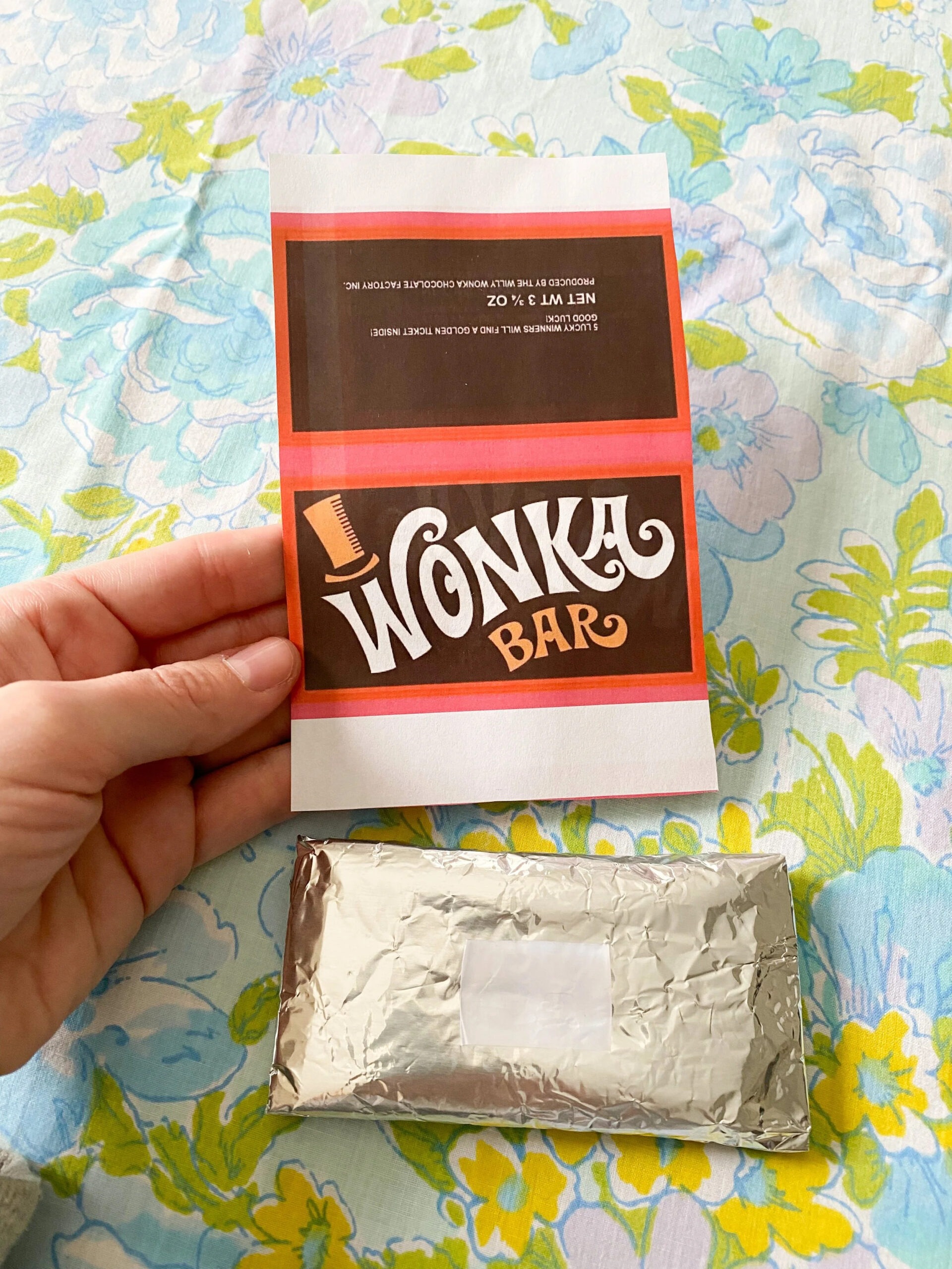 Diy Wonka Bar Craft + Free Printable — Emily Retro - Vintage And with Printable Free Wonka Chocolate Bar Wrapper Printable
