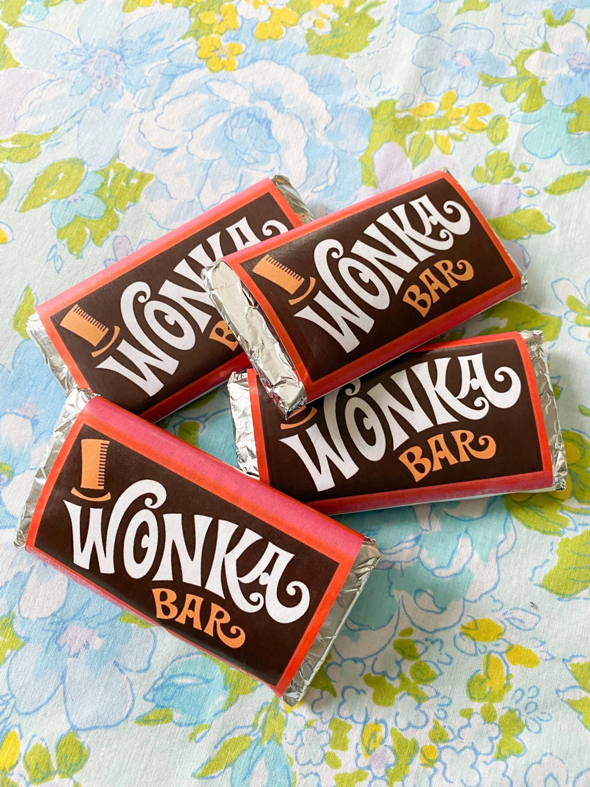 Diy Wonka Bar Craft + Free Printable — Emily Retro - Vintage And with Wonka Bar Wrapper Printable Free
