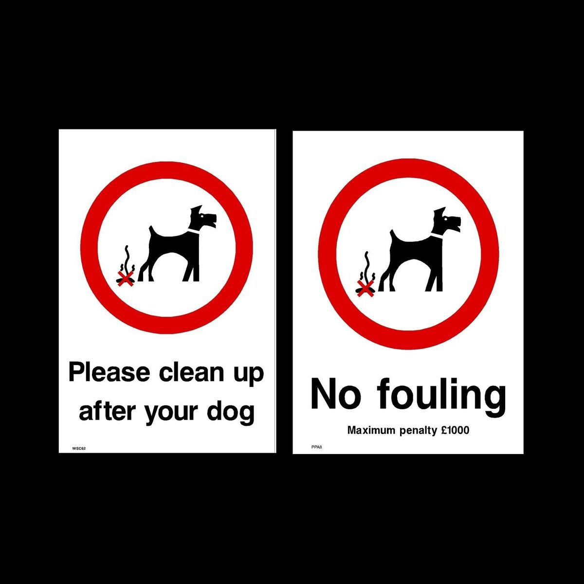 Dog Fouling / Please Clean It Up - Plastic Sign Or Sticker - All Sizes intended for Free Printable Dog Fouling Signs