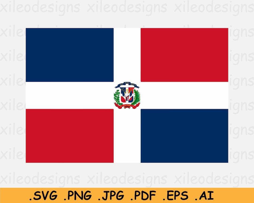Dominican Republic National Flag Svg, Nation Country Banner intended for Printable Dominican Republic Flag