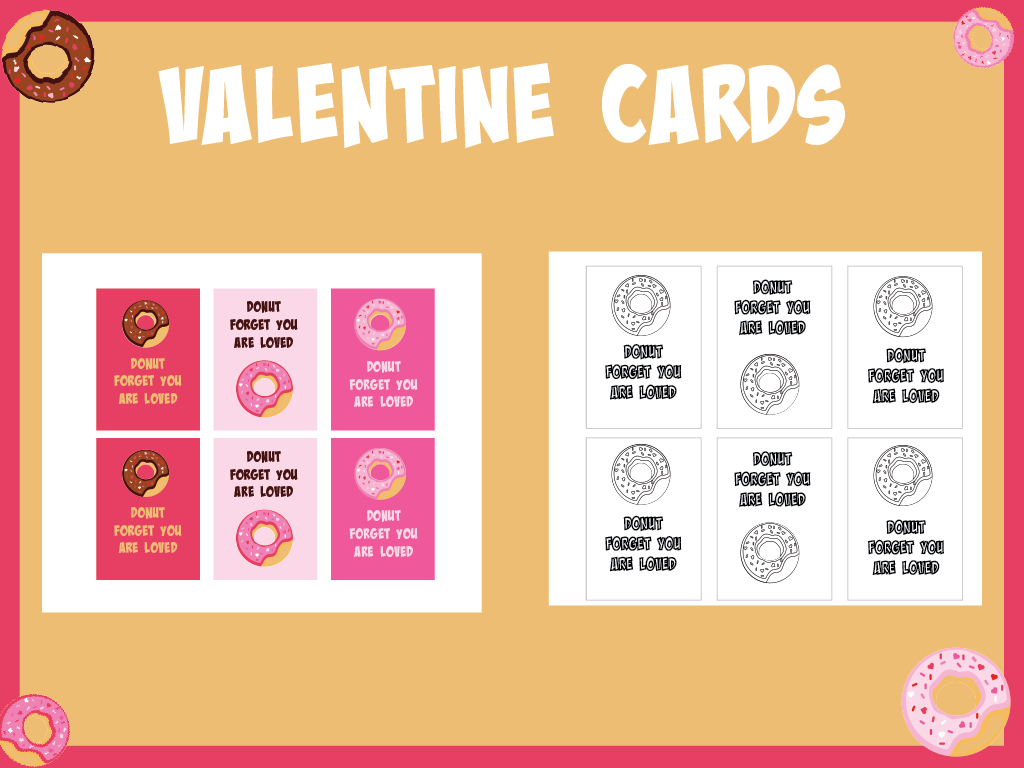 Donut Valentine Printable Kit – Deeper Kidmin within Free Printable Donut Valentine Printable