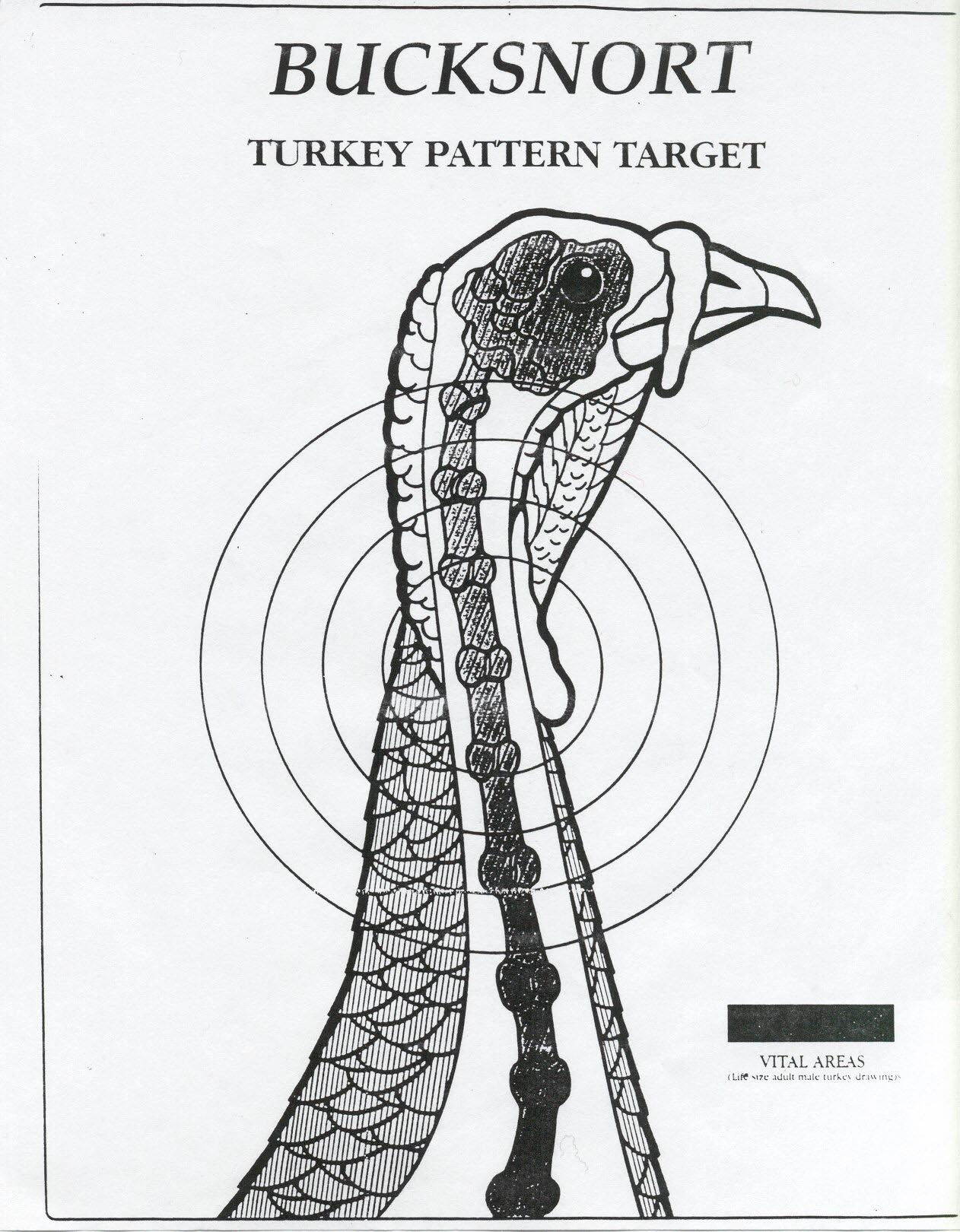 Downloadable Turkey Targets with Turkey Head Target Printable