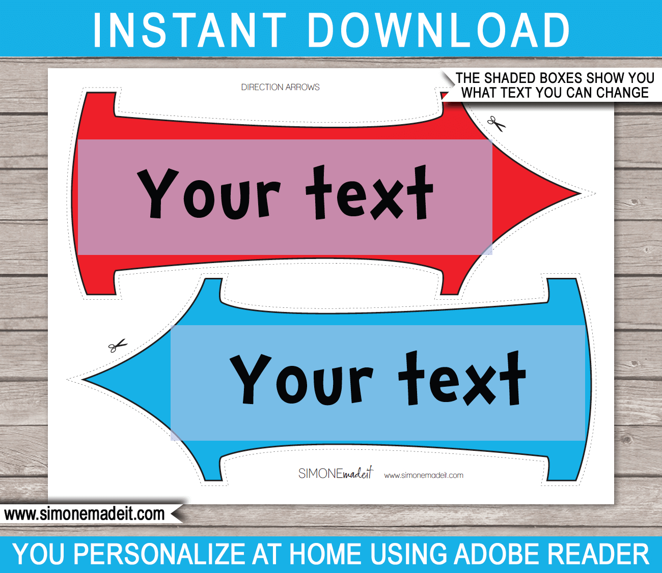 Dr Seuss Party Directional Signs - Arrows throughout Dr Seuss Arrows Free Printables