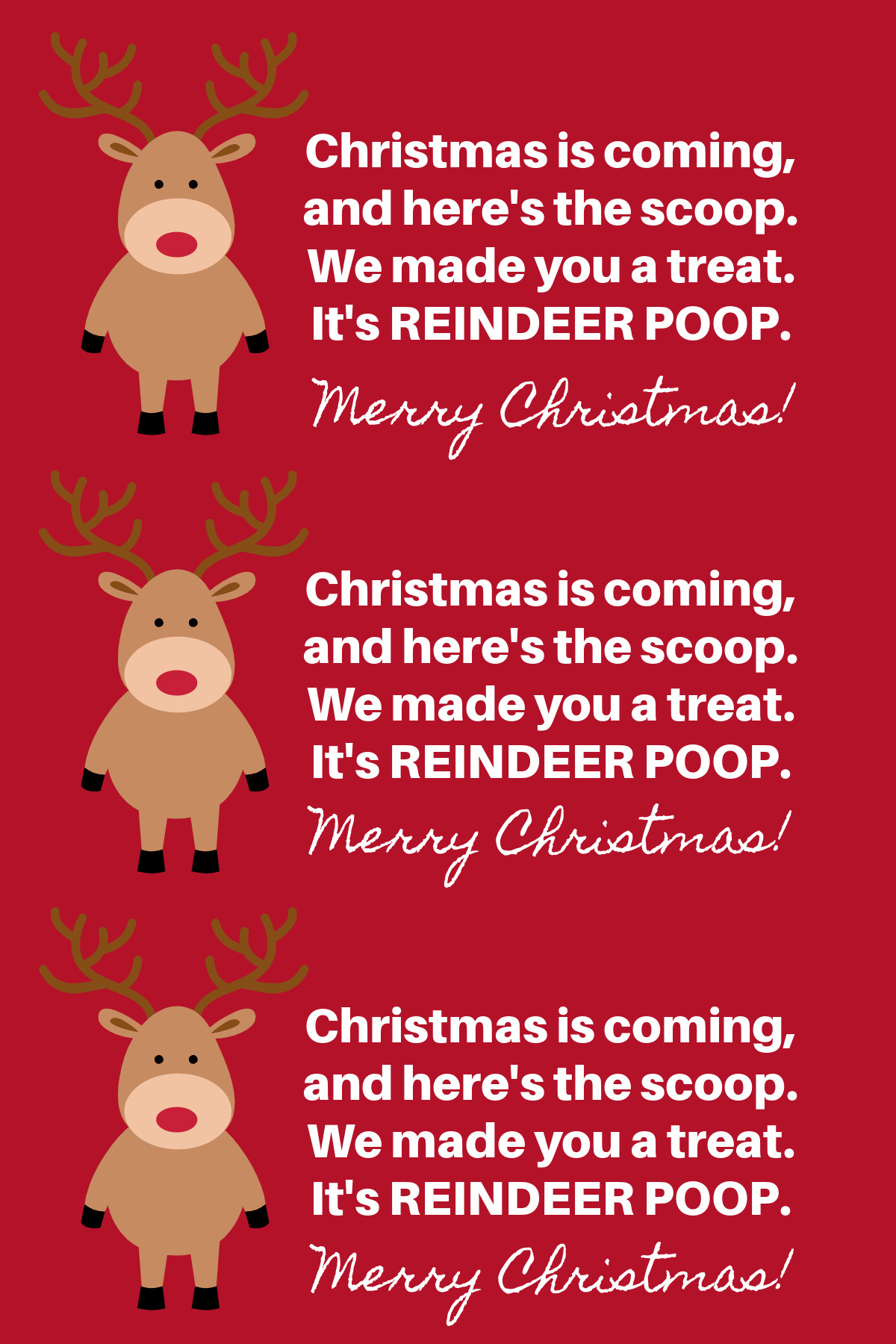 East Coast Mommy: Reindeer Poop Cookies With Free Printable with Reindeer Poop Labels Free Printables