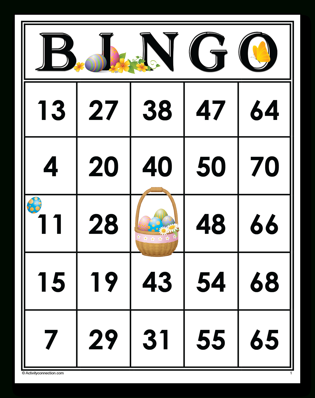 Easter Bingo Cards (Printable) - Activity Connection intended for Free Easter Bingo Cards