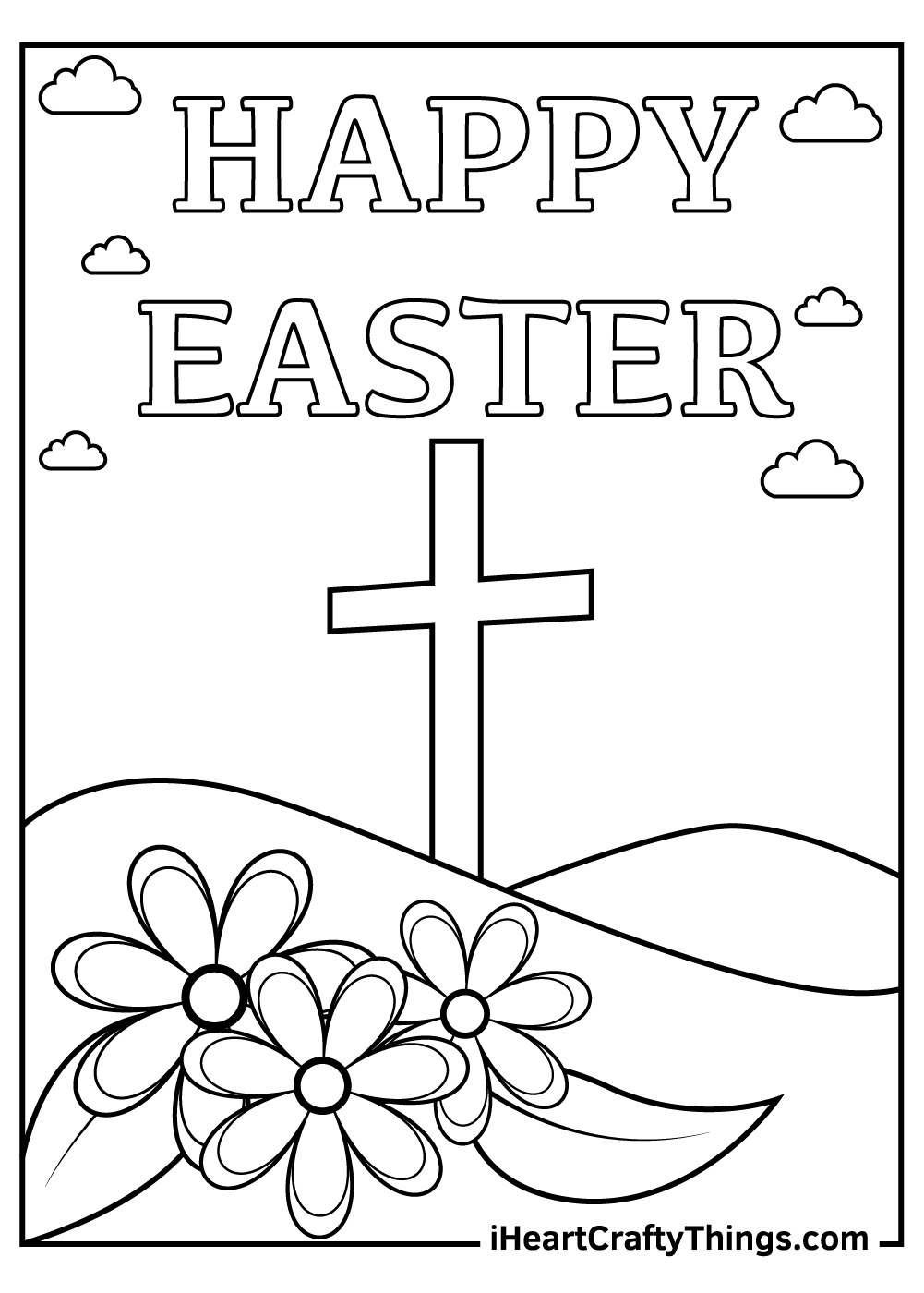 Easter Coloring Pages: 36 Free Printable Pdf Sheets For Kids for Free Christian Easter Printables