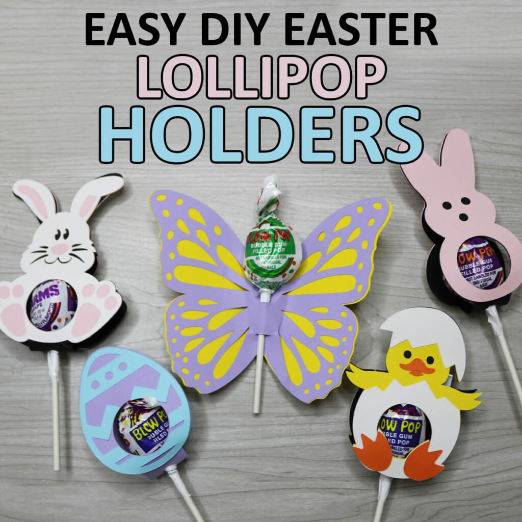Easter Lollipop Holders Free Svg Bundle pertaining to Printable Lollipop Holder Template