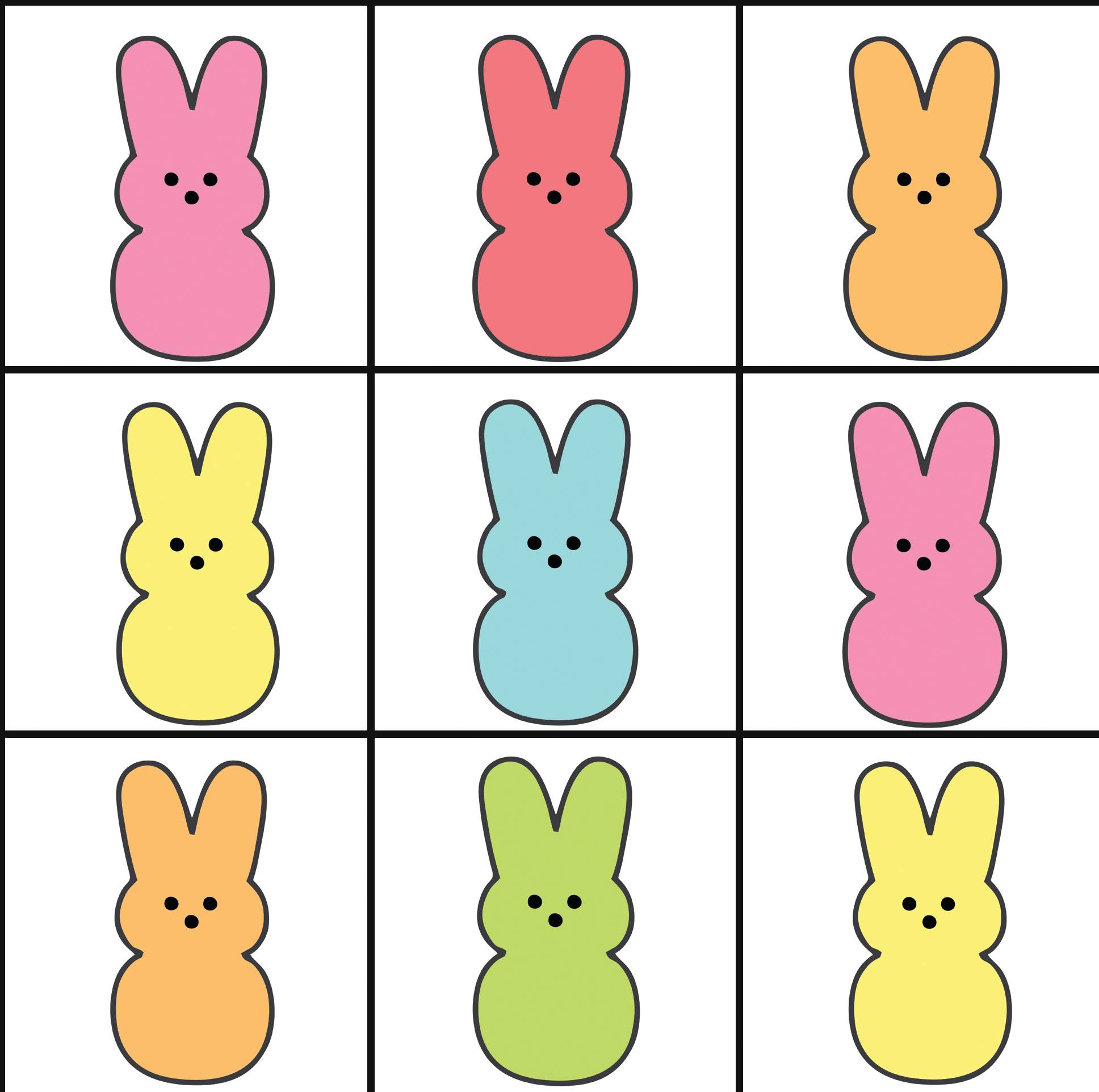Easter Peeps Printables - Our Best Bites in Free Printable Peeps Template