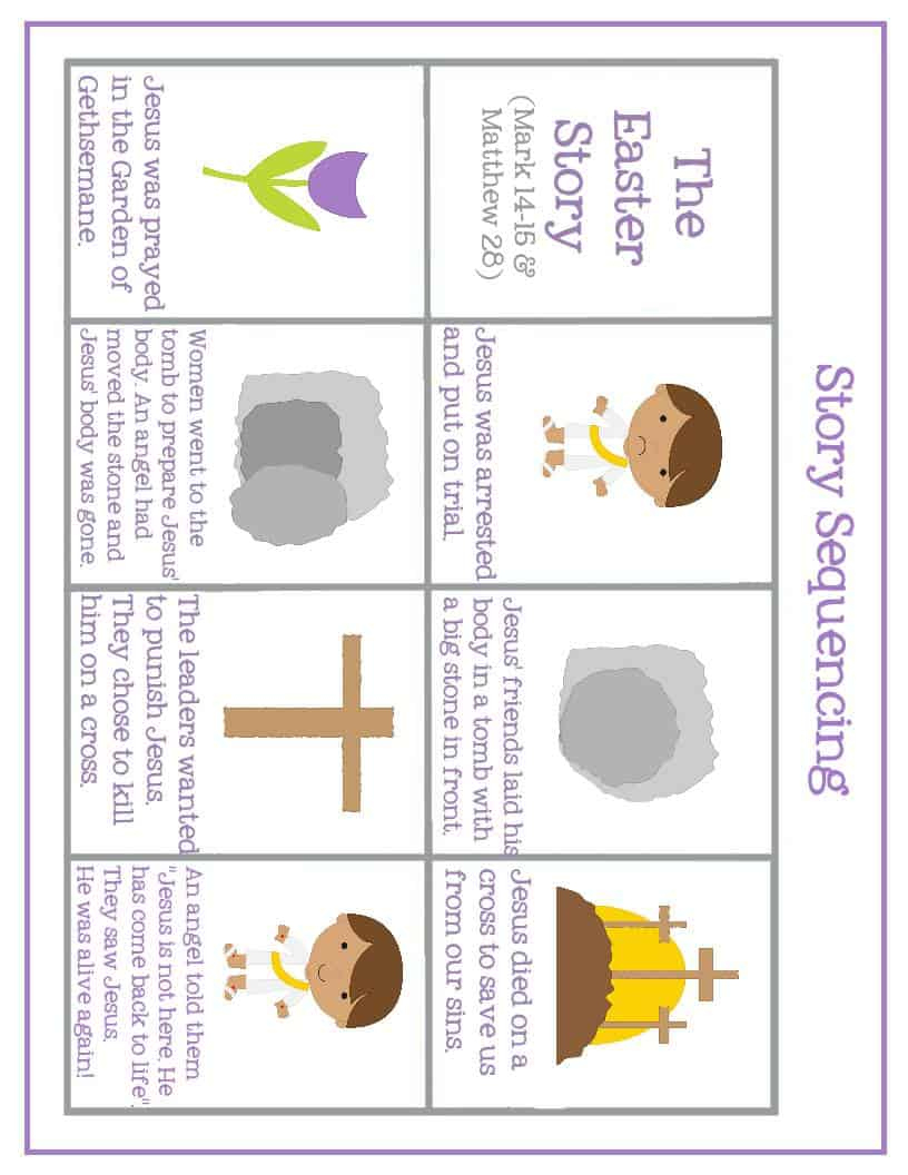 Easter Preschool Pack Of Printables – Mary Martha Mama inside Free Printable Easter Story
