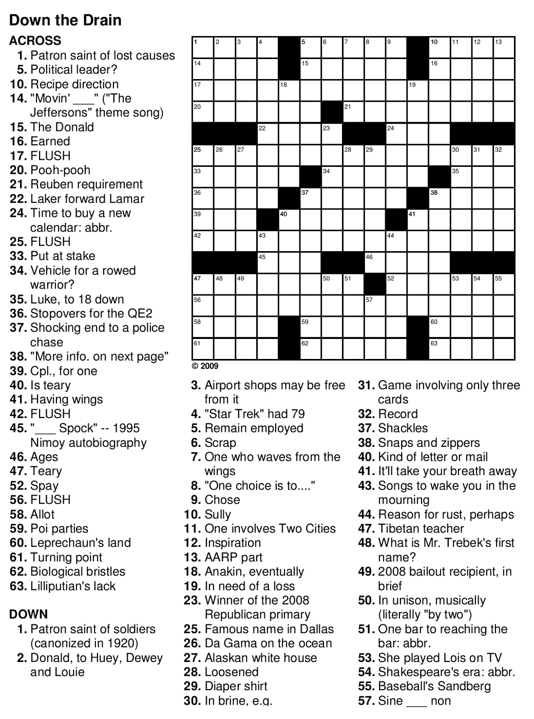 Easy Crossword Puzzles For Seniors | Activity Shelter - Worksheets in Free Printable Crossword Puzzles For Dementia Patients
