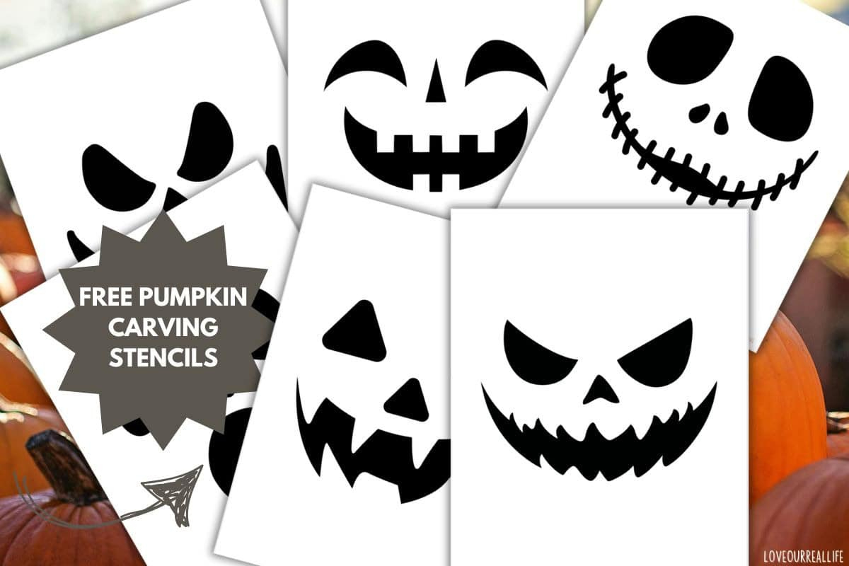 Easy Pumpkin Carving Stencils: Free Jack-O&amp;#039;-Lantern Faces To throughout Free Printable Thanksgiving Pumpkin Stencils