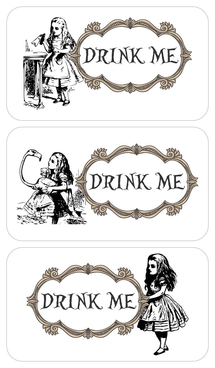 Eat Me Drink Me Templates - 13 Free Pdf Printables | Printablee throughout Free Printable Alice in Wonderland Drink Me Labels Printable