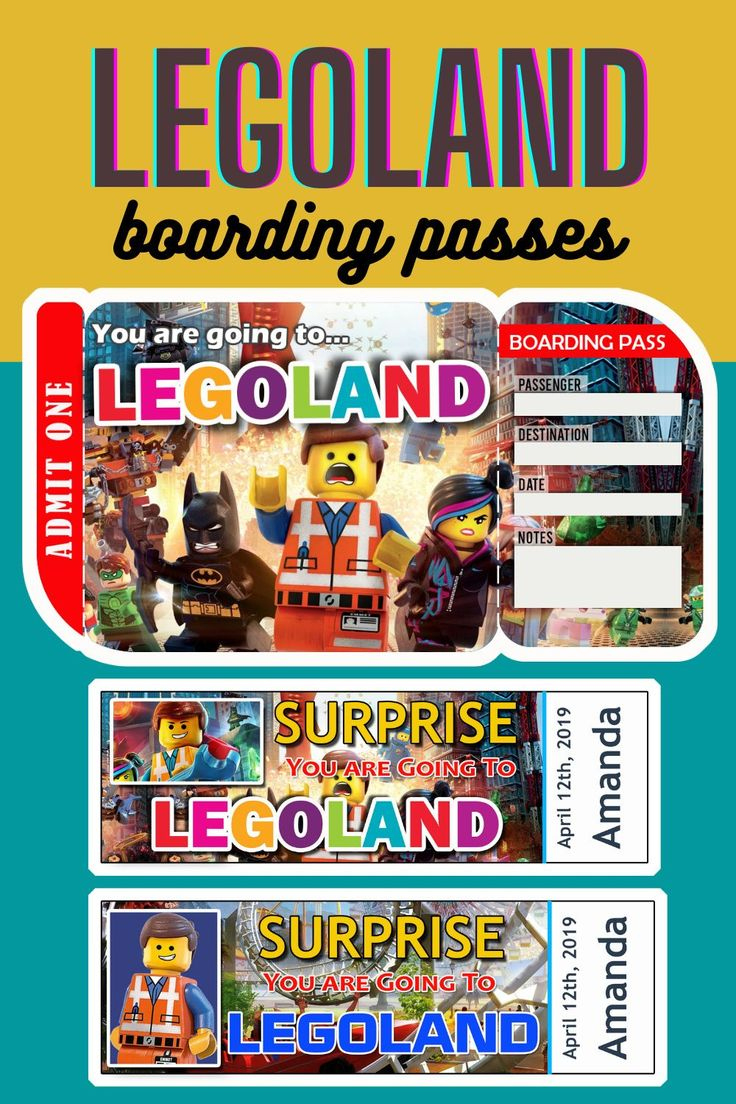 Editable Legoland Boarding Pass Template Pdf pertaining to Free Printable Legoland Ticket Template
