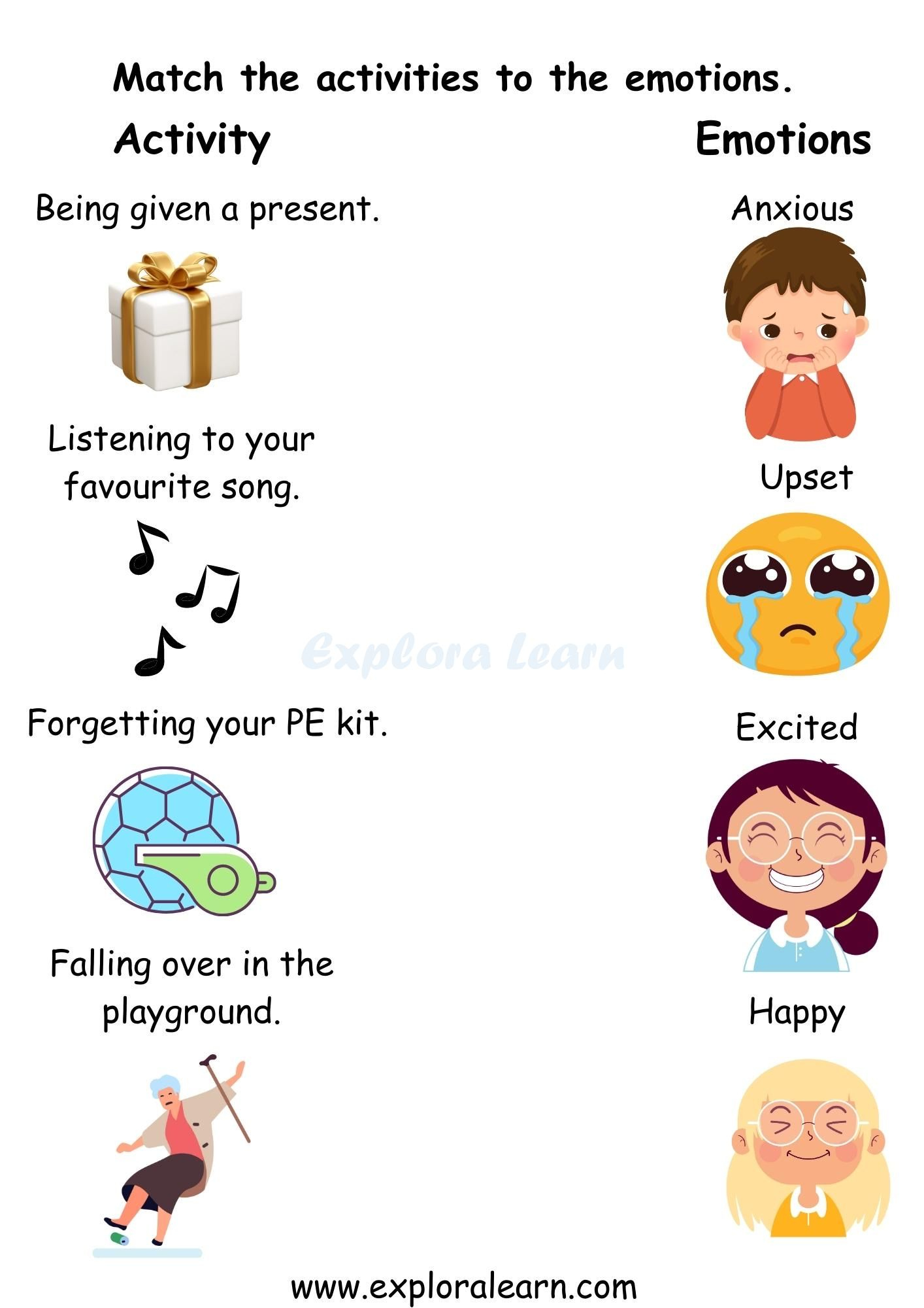 Emotions Worksheets For Preschool And Kindergarten 2 To 6 Years Kids with regard to Printable Managing Emotions Kids Children