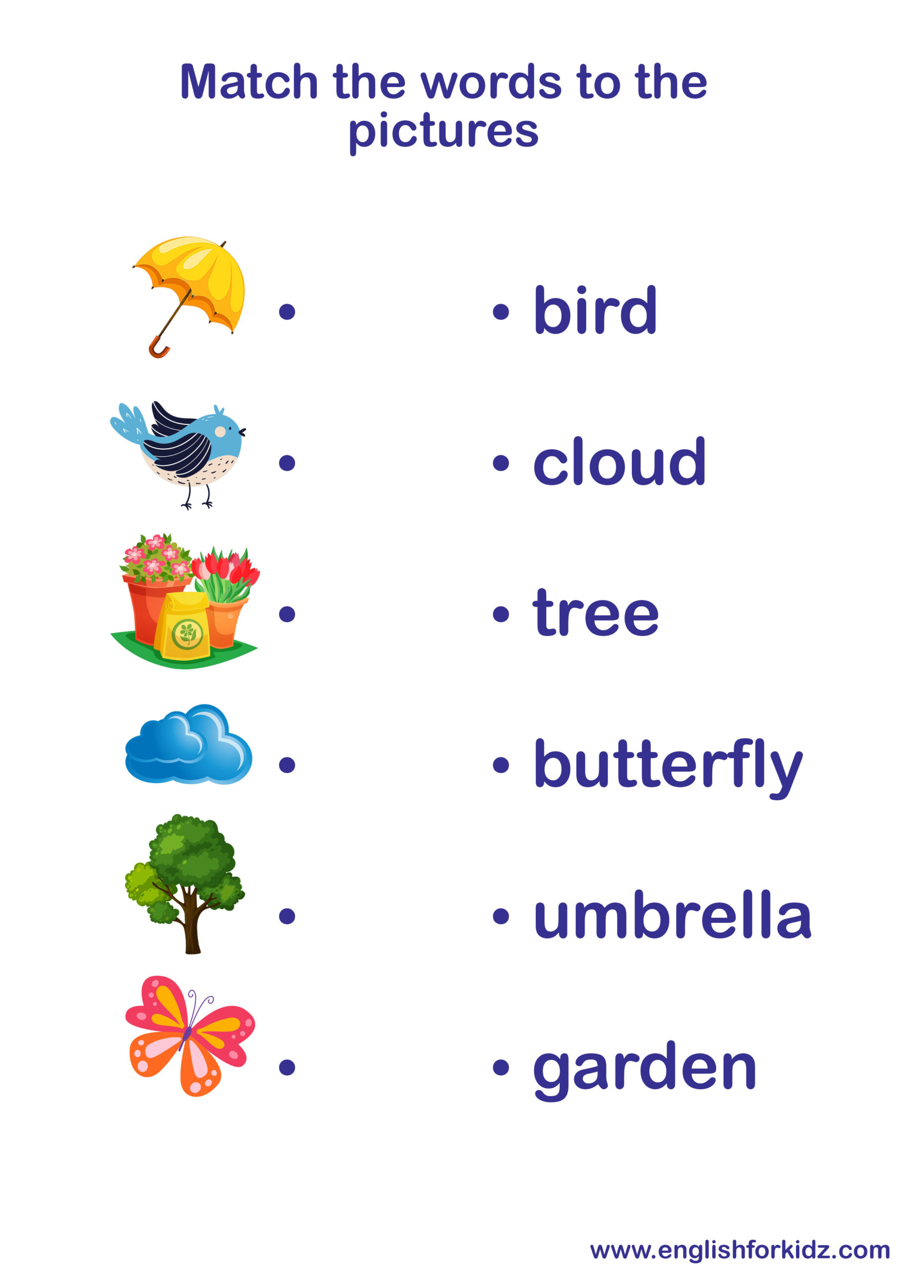 English For Kids Stepstep: Spring Vocabulary Worksheets regarding Vocabulary Printable Worksheets For Kids