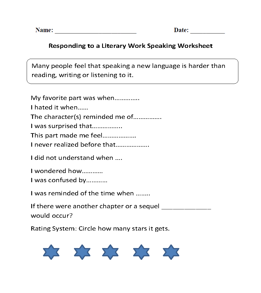 Englishlinx | Speaking Worksheets with regard to Speaking Worksheets Printable For Adults