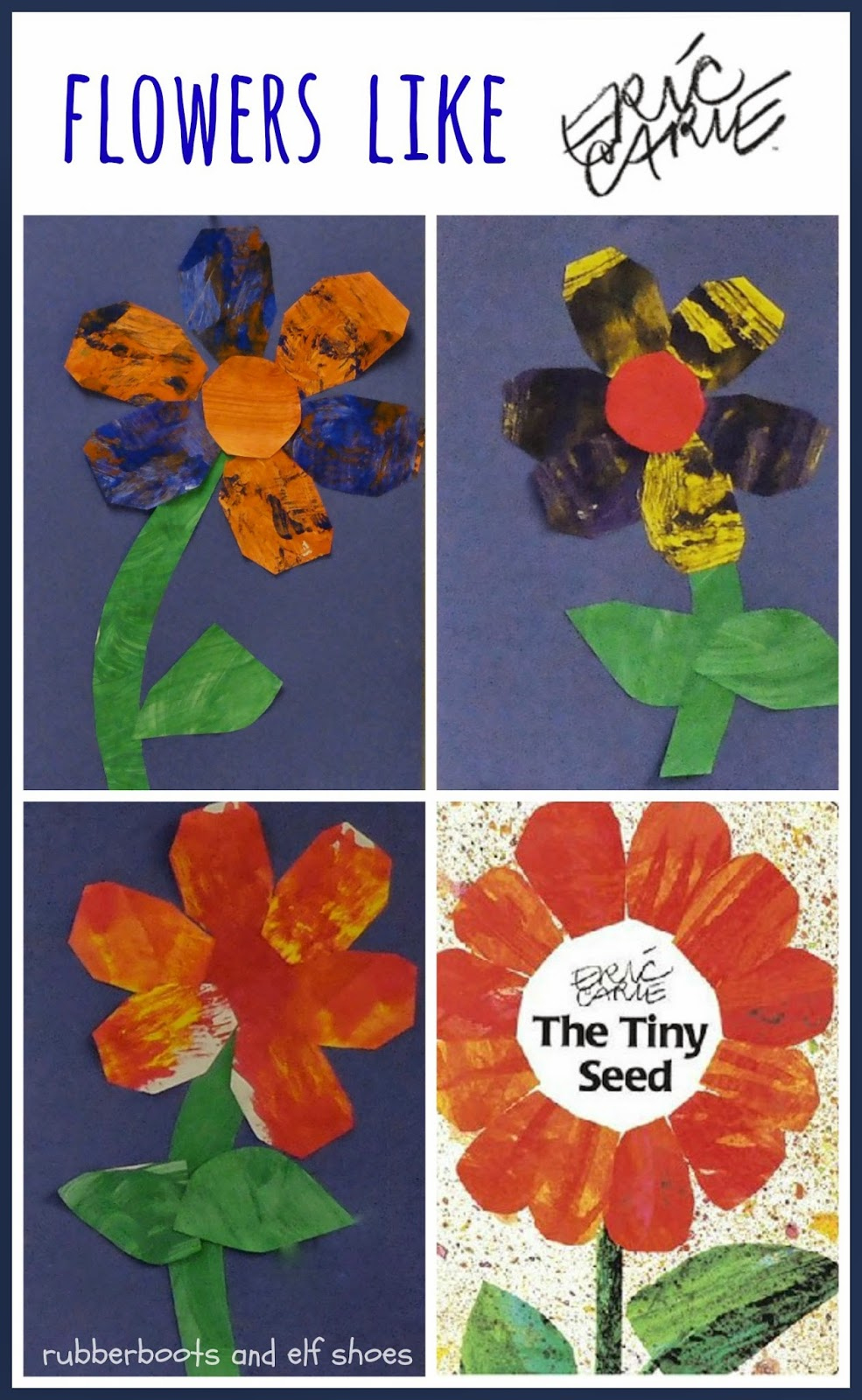 Eric Carle Flowers Activity - Rubber Boots And Elf Shoes throughout Printable The Tiny Seed Activities