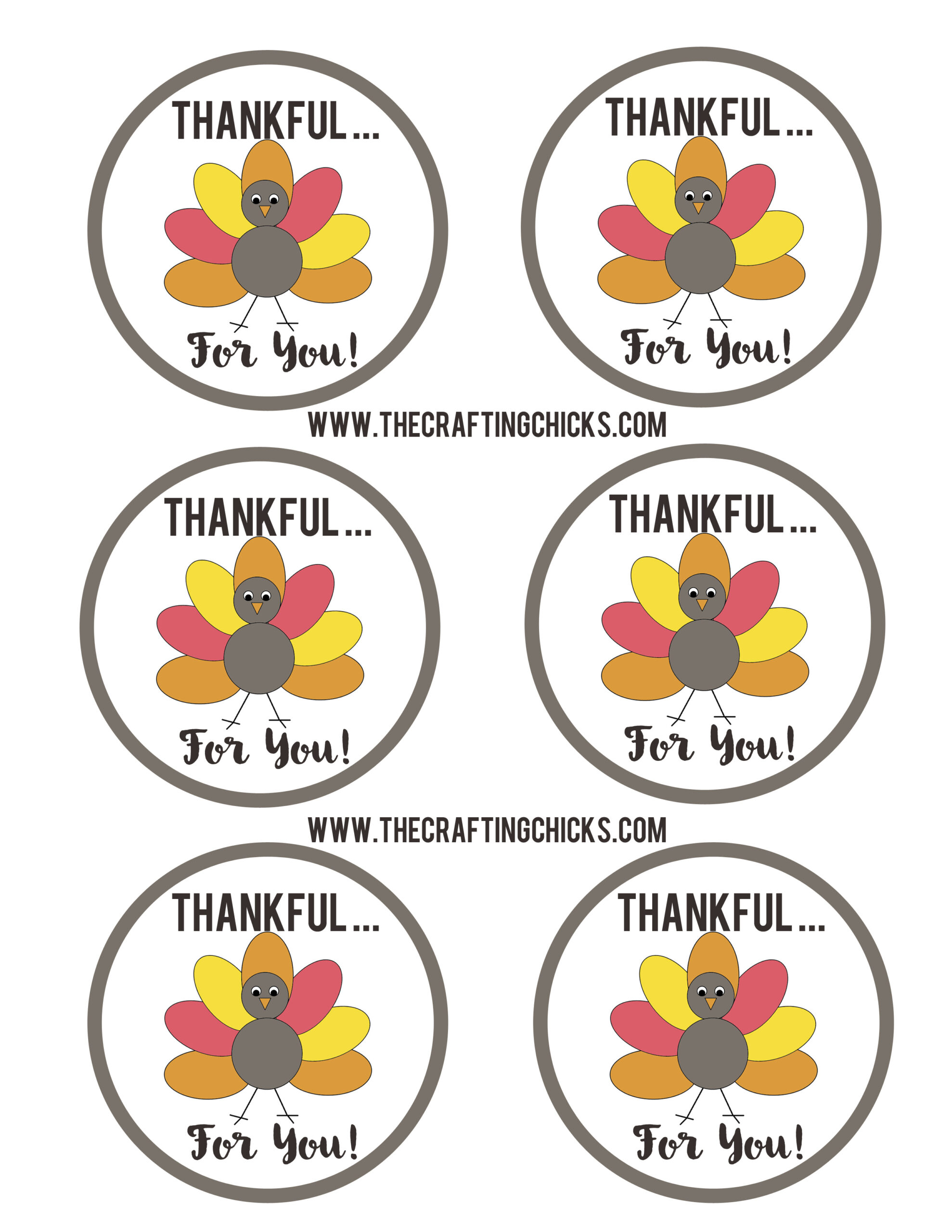 Extra Thankful For You Printable - Printable Party Favors intended for Extra Thankful For You Printable